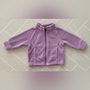 Columbia Lavender Fleece Jacket baby girl's size 3-6M